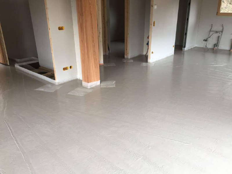 Chantier chape liquide