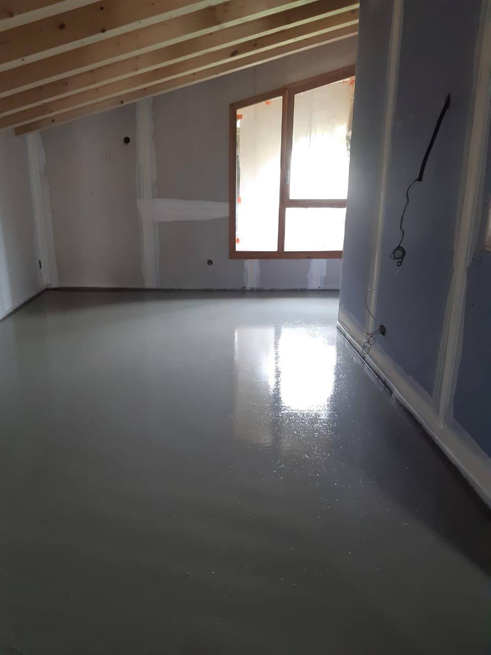 Chantier chape liquide